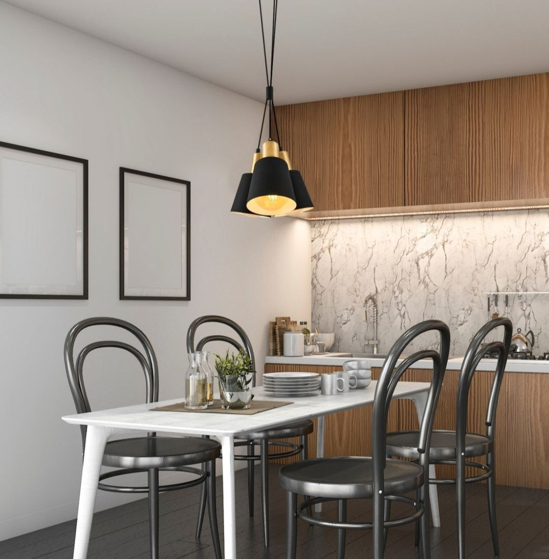 Adomum 5023-3A - Industriële/Moderne Hanglamp