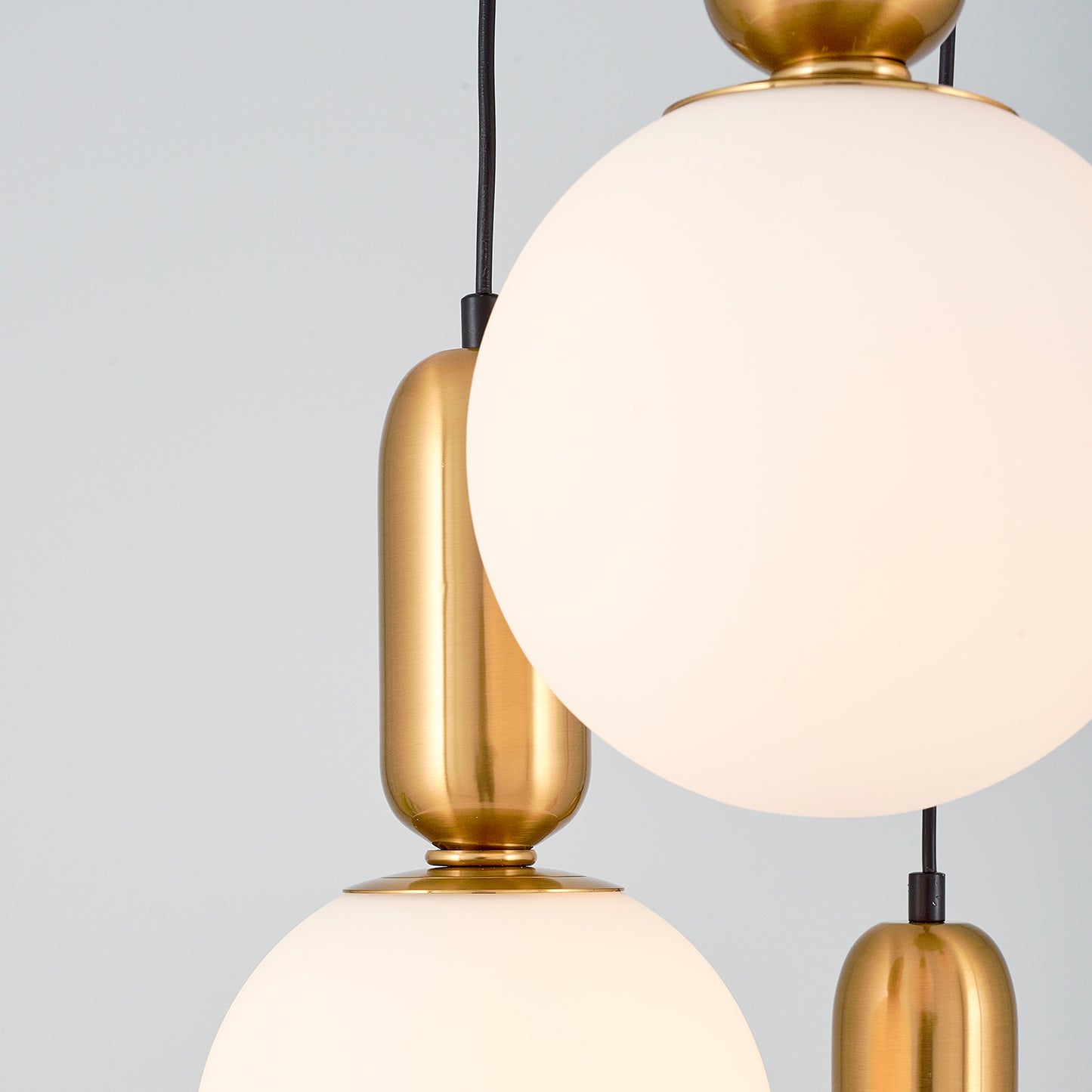 Adomum 4074-5A - Modern Hanglamp met opaalglazen