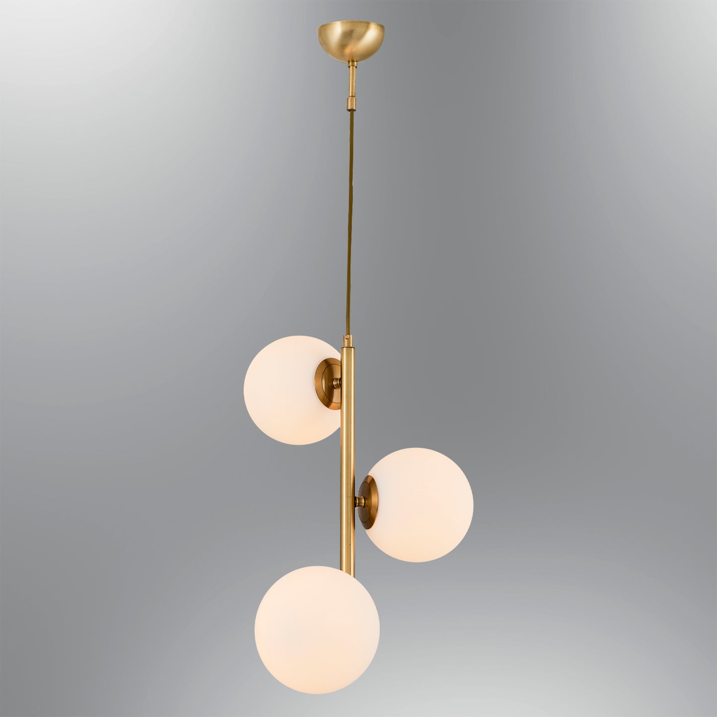 Adomum 4075-3A - Modern Hanglamp met opaalglas
