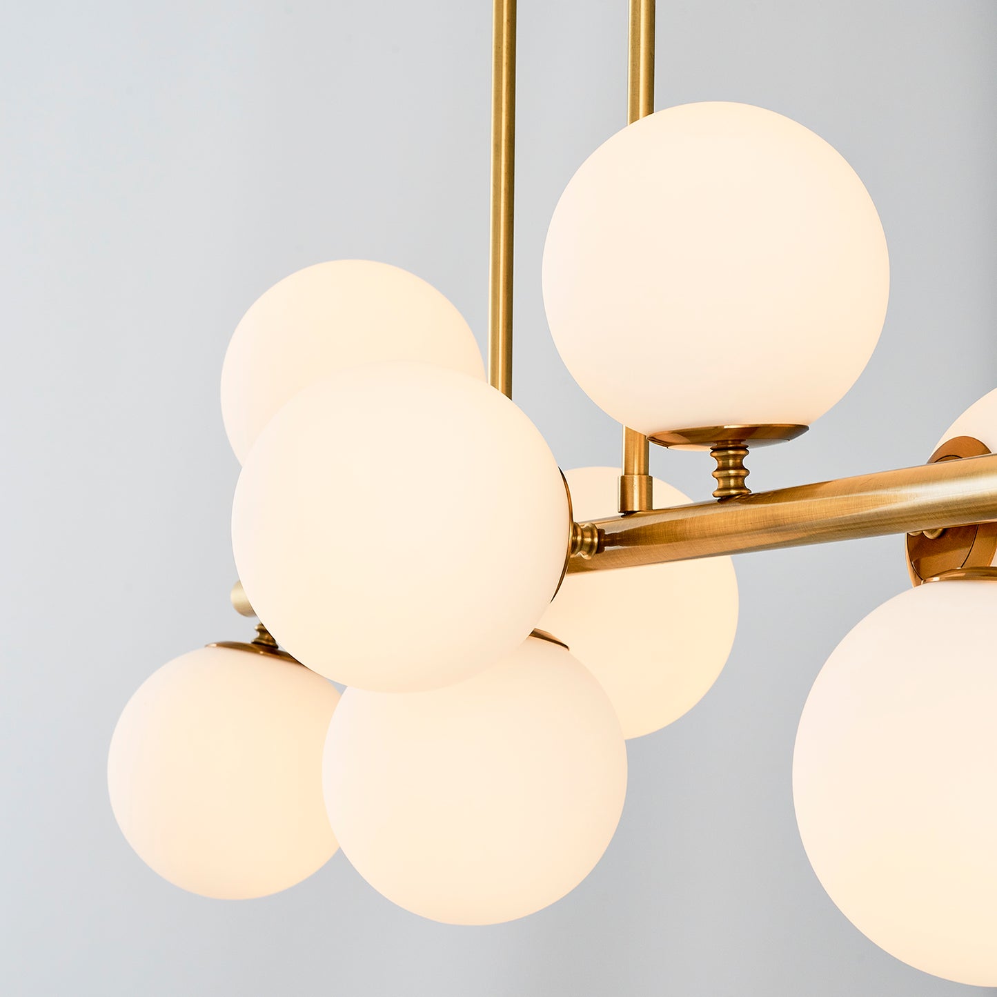 Adomum 4075-8AS - Modern Hanglamp met opaalglas