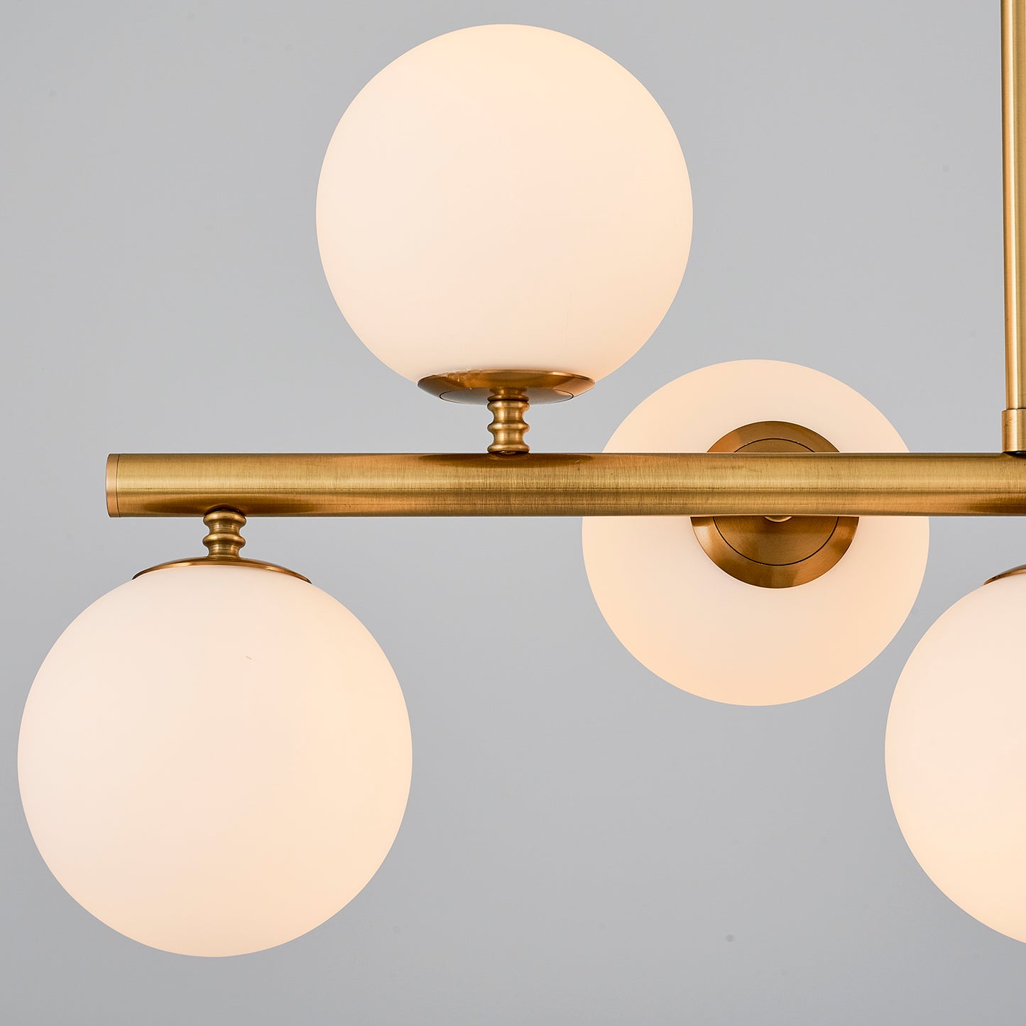 Adomum 4075-8AS - Modern Hanglamp met opaalglas
