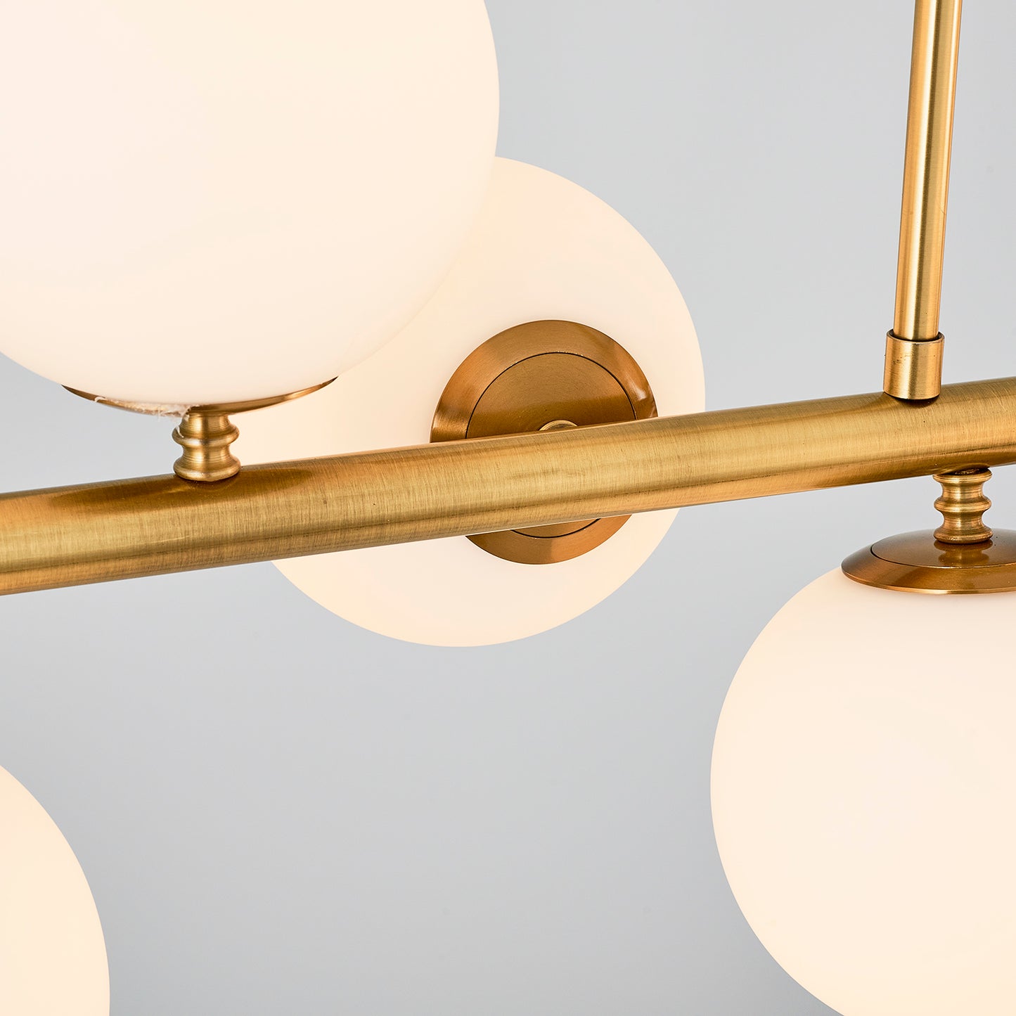 Adomum 4075-8AS - Modern Hanglamp met opaalglas