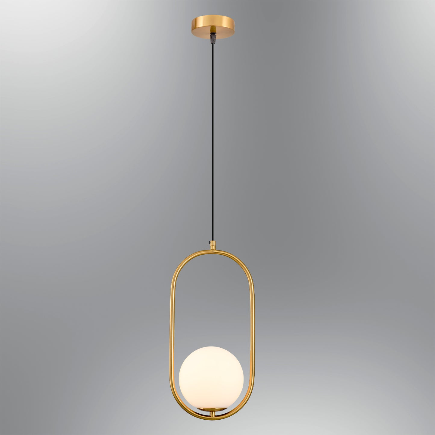 Adomum 4076-1 - Modern Hanglamp met opaalglas