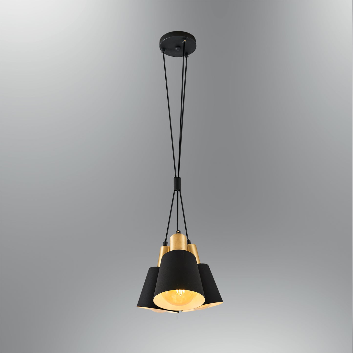 Adomum 5023-3A - Industriële/Moderne Hanglamp