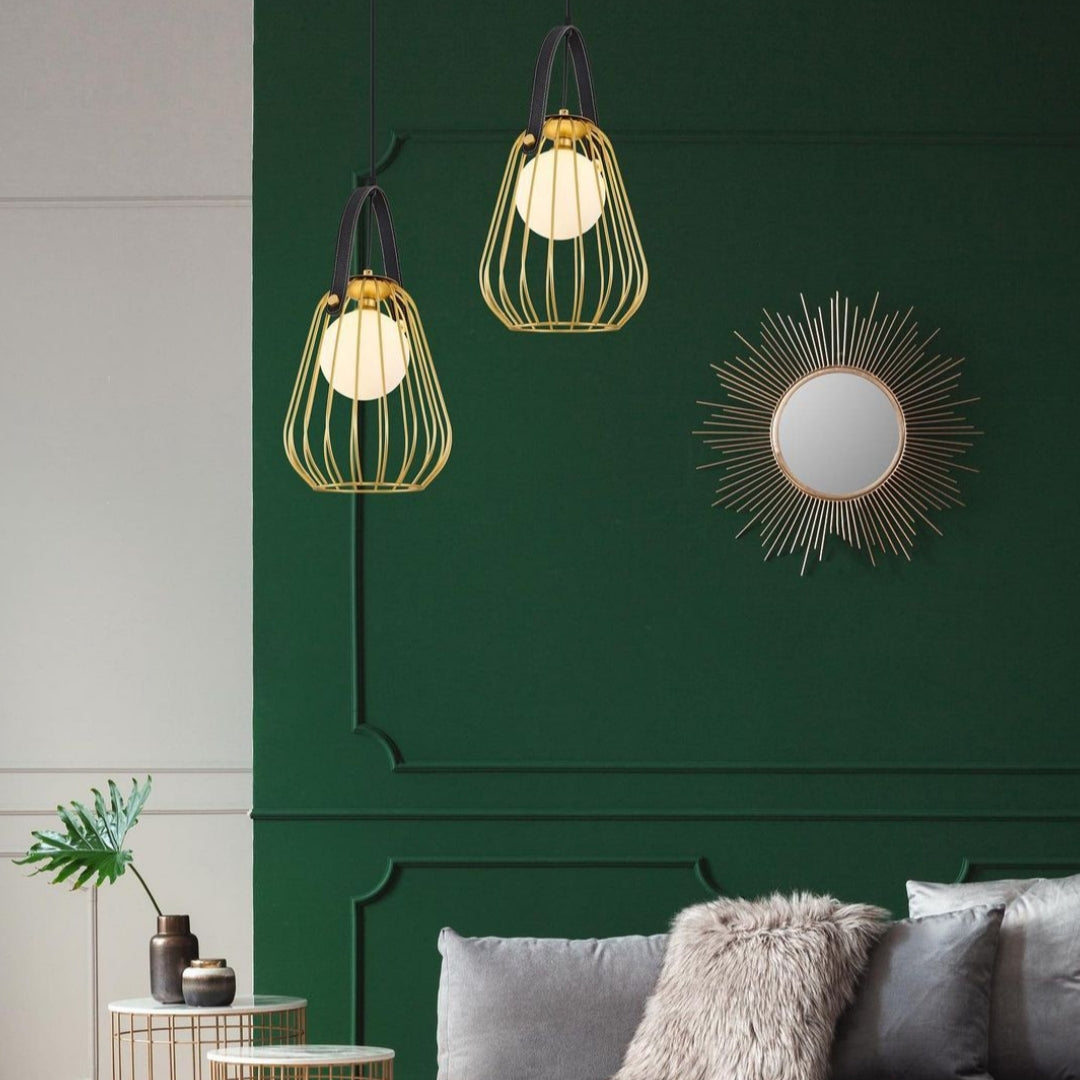 Adomum 4112-1 - Hanglamp Kooi met opaalglas