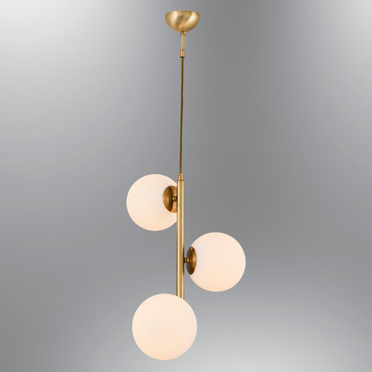 Adomum 4075-3A - Modern Hanglamp met opaalglas