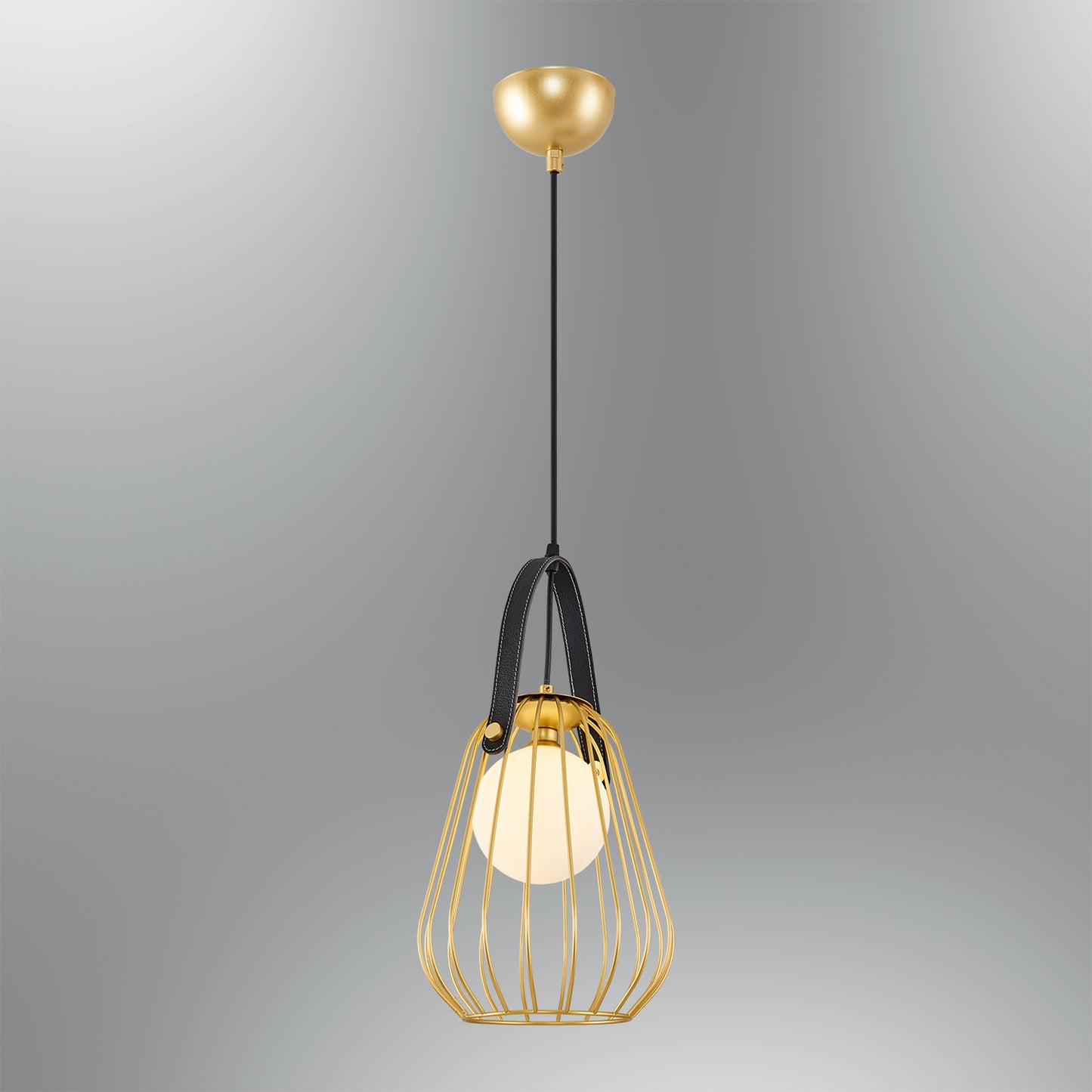 Adomum 4112-1 - Hanglamp Kooi met opaalglas